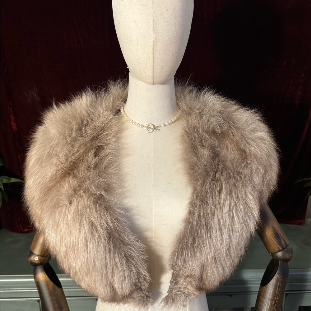 Elegant Fox Fur Shawl